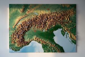 Les meilleures cartes des Alpes en relief